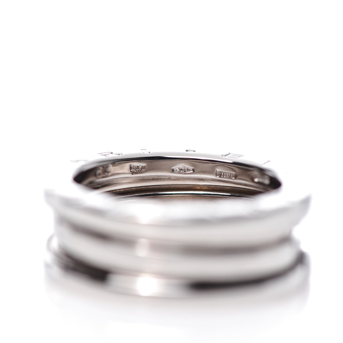 18K White Gold B.Zero1 Two-Band Ring 53 6.25