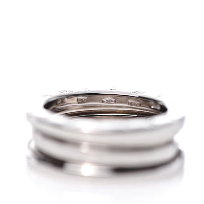 Bulgari 18K White Gold B.Zero1 Two-Band Ring 53 6.25 5 of 6