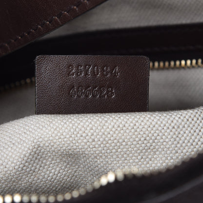 Gucci Monogram Vintage Web Medium Hobo Dark Brown 7 of 12