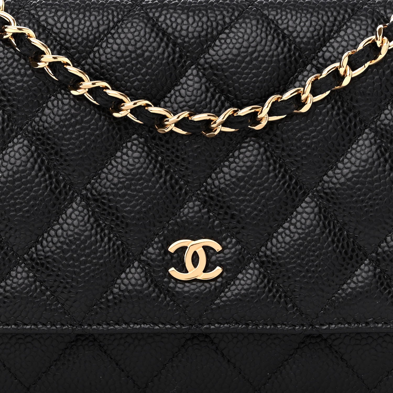Chanel Caviar Quilted Wallet on Chain WOC Black 8 of 10