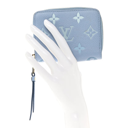 Louis Vuitton Empreinte Monogram Giant By The Pool Zippy Coin Purse Summer Blue 2 of 7