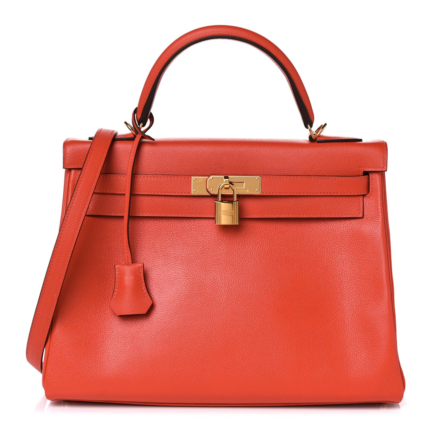 Evercolor Verso Kelly Retourne 32 Capucine Rouge H