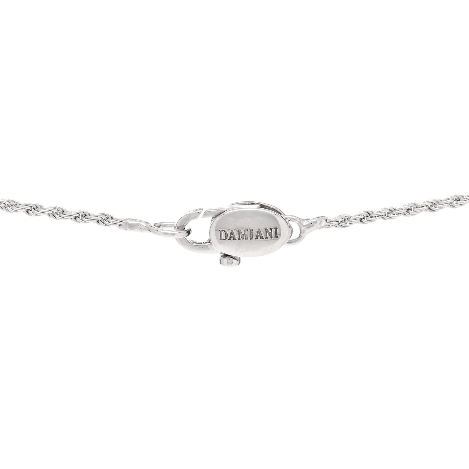 Damiani 18K White Gold Diamond Small Belle Epoque Cross Pendant Necklace 4 of 5