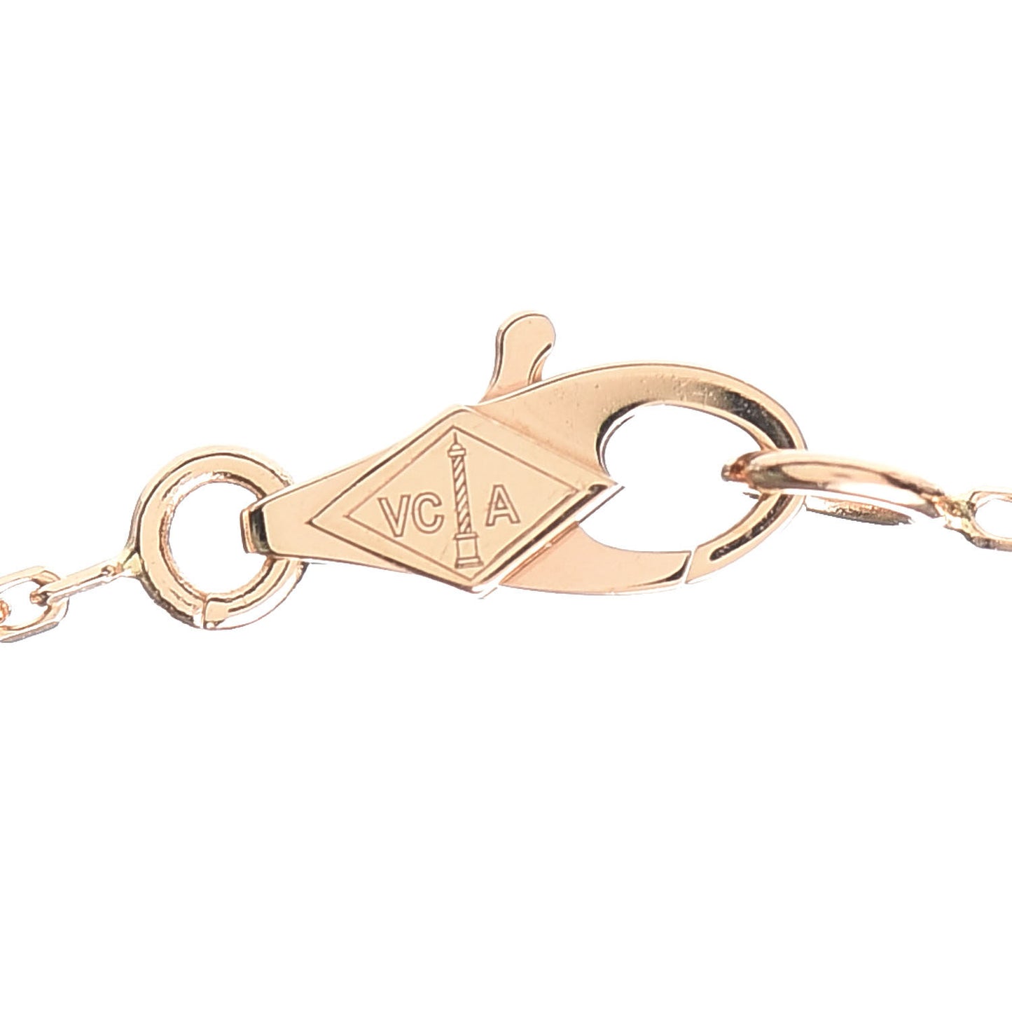 18K Rose Gold Sweet Alhambra Pendant Necklace