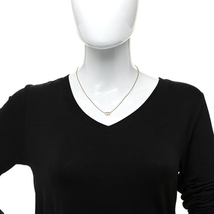 Christian Dior Metal Crystal Clair D Lune Necklace Gold 2 of 5