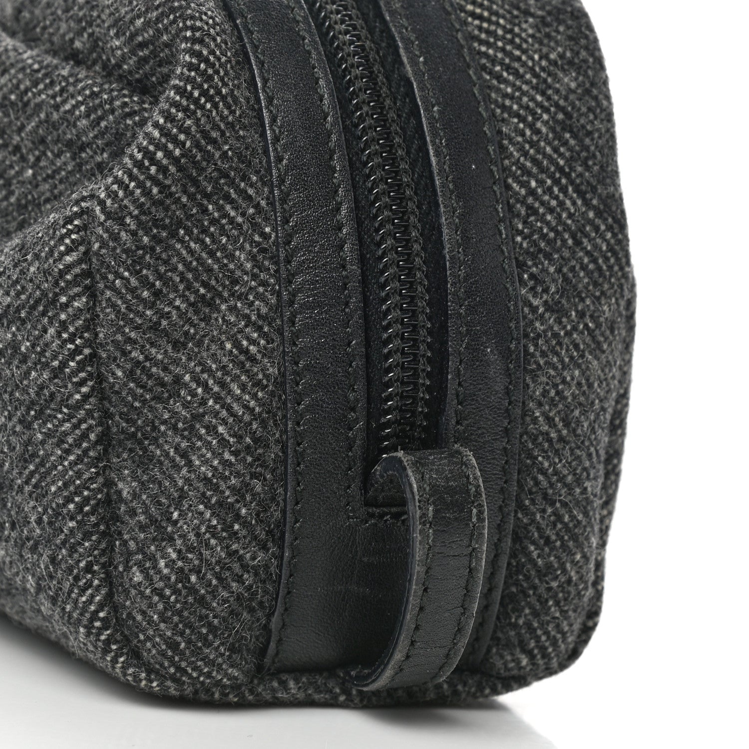 Prada Wool Cosmetic Pouch Grey 9 of 9