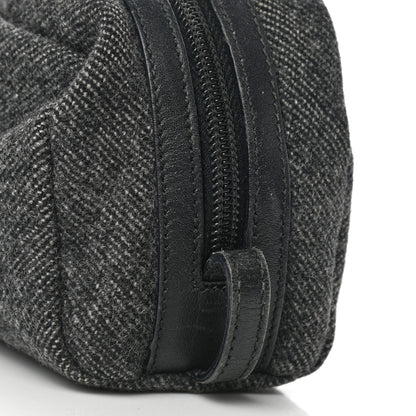 Prada Wool Cosmetic Pouch Grey 9 of 9