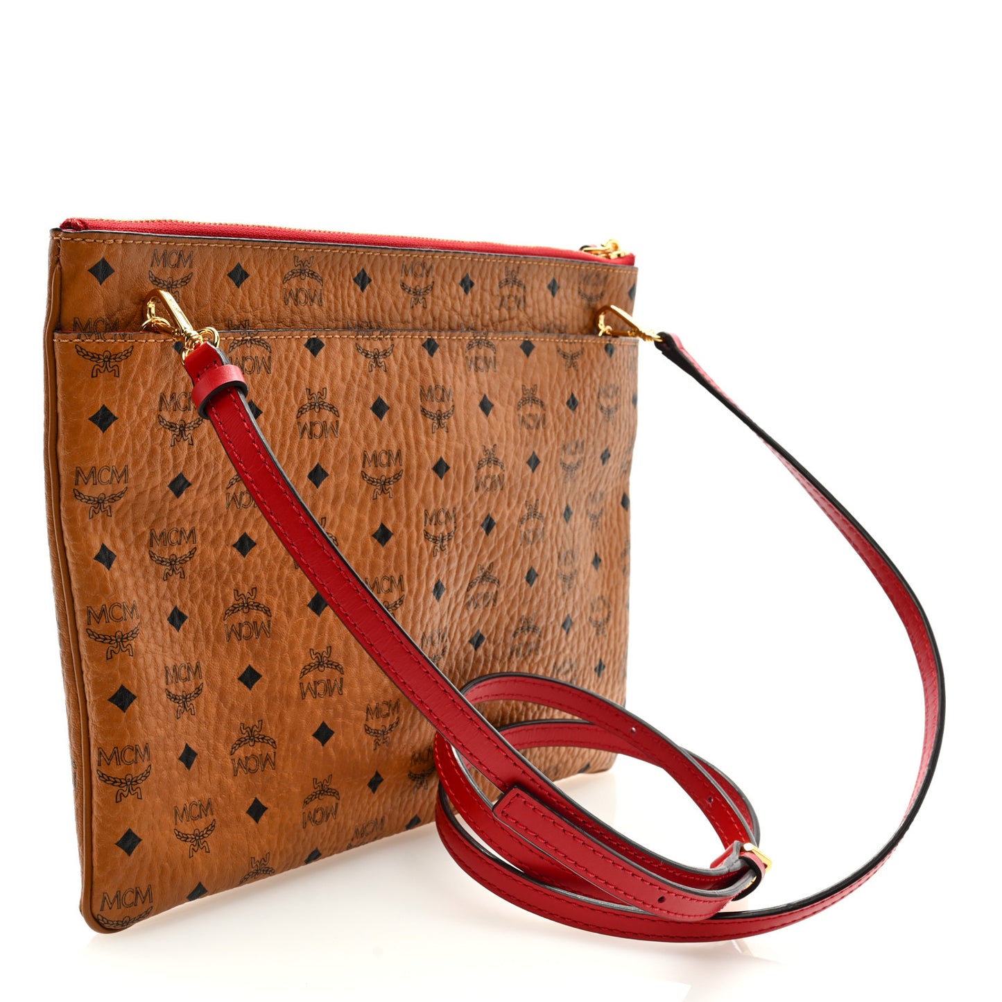 Visetos Original Medium Pouch Cognac Red