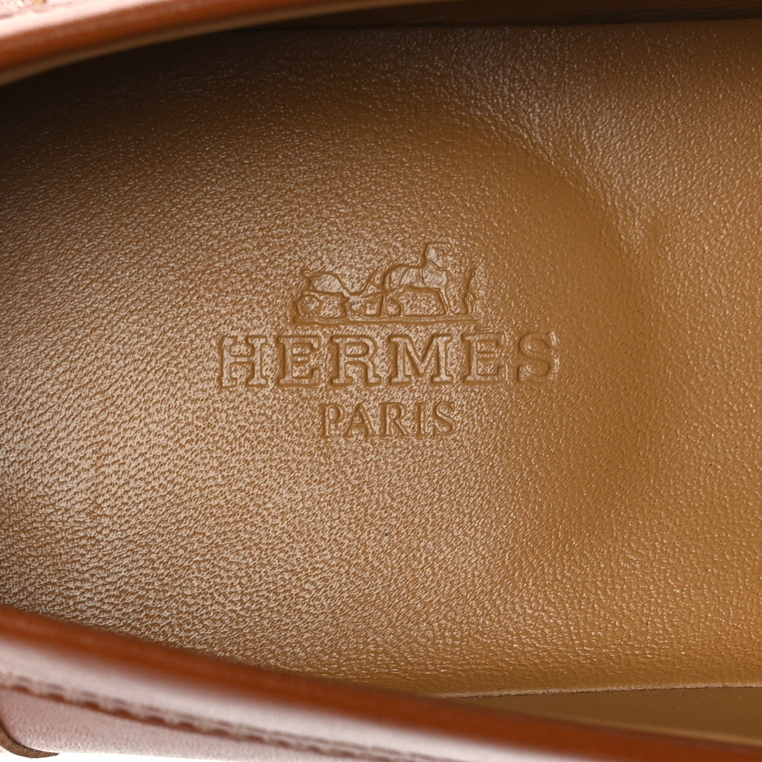 Hermes Calfskin Womens Kennedy Loafers 37 Naturel 7 of 10