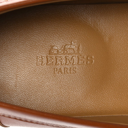 Hermes Calfskin Womens Kennedy Loafers 37 Naturel 7 of 10