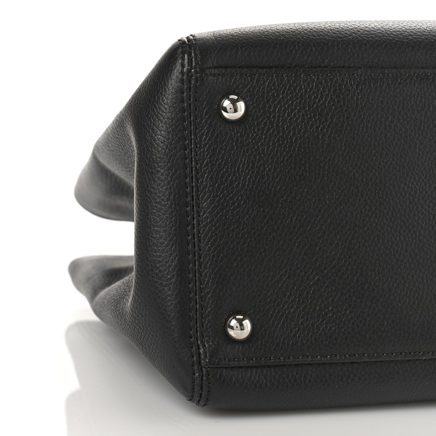 Calfskin Small Cerf Executive Shopper Tote Black