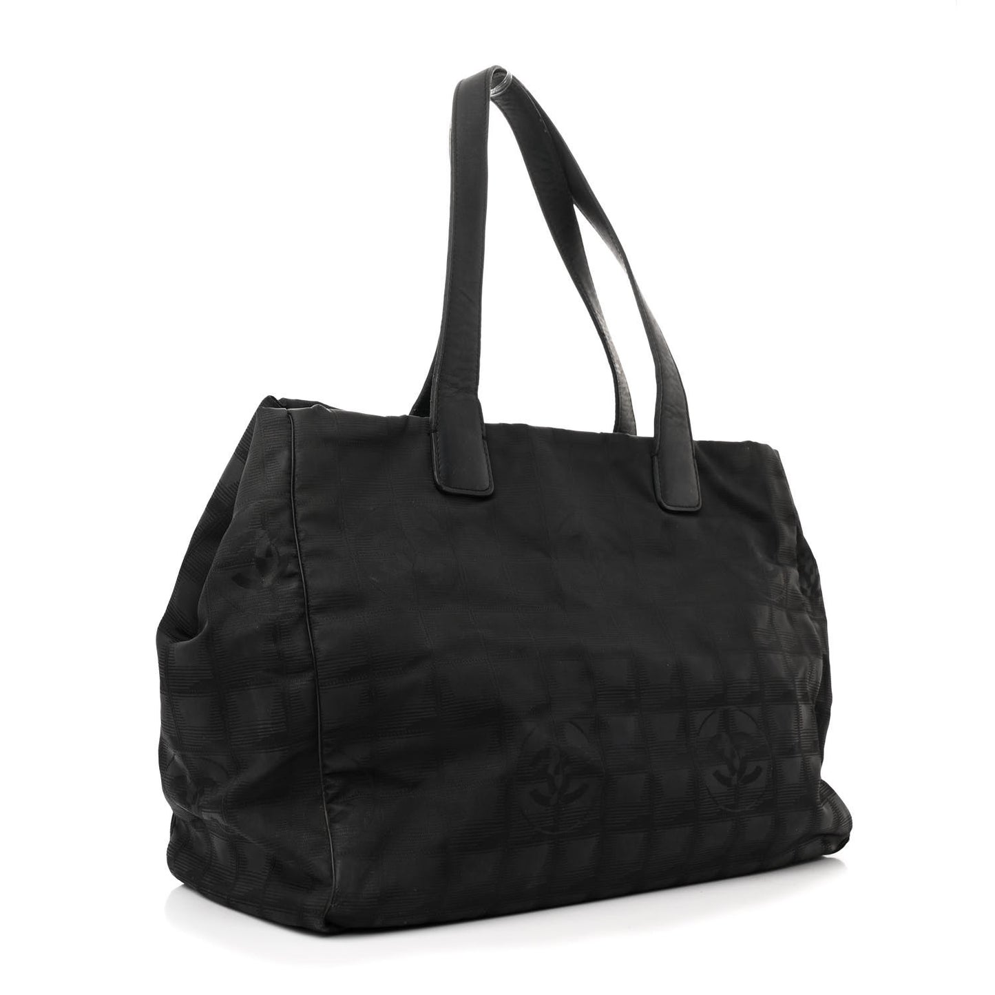 Nylon Medium Travel Tote Black