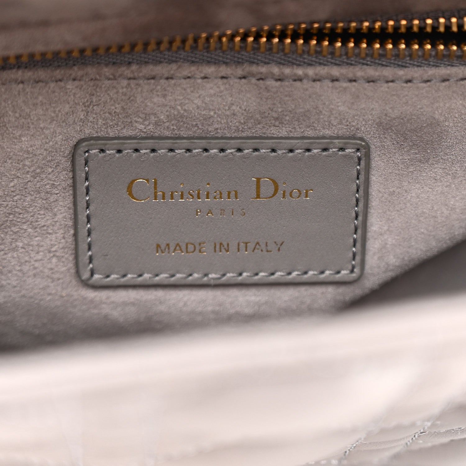 Christian Dior Lambskin Cannage Small My ABCDior Lady Dior Grey 6 of 11