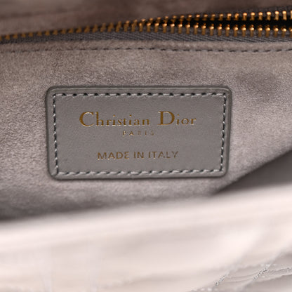 Christian Dior Lambskin Cannage Small My ABCDior Lady Dior Grey 6 of 11