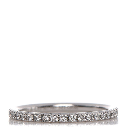 Tiffany 18K White Gold Diamond Metro Ring 47 4 3 of 5