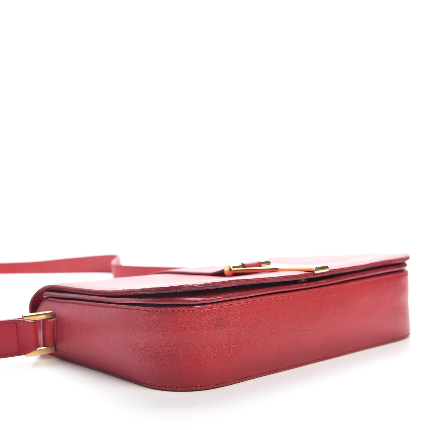 Saint Laurent Calfskin Classic Y Satchel Red 3 of 4