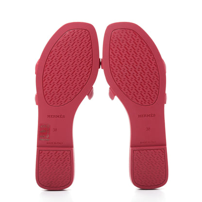 Hermes Rubber Aloha Sandals 38 Rose Baie 6 of 11