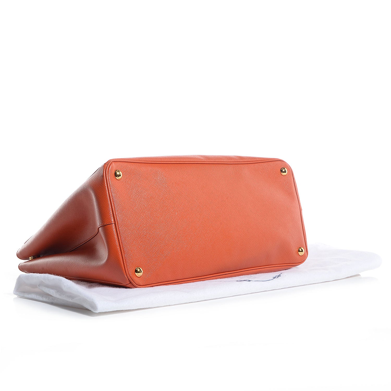 Prada Saffiano Lux Large Tote Papaya 5 of 11