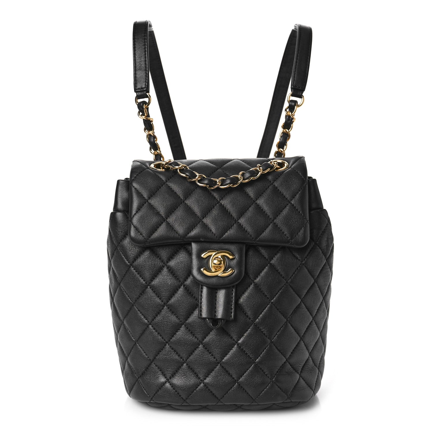 Chanel Lambskin Quilted Mini Urban Spirit Backpack Black 1 of 8