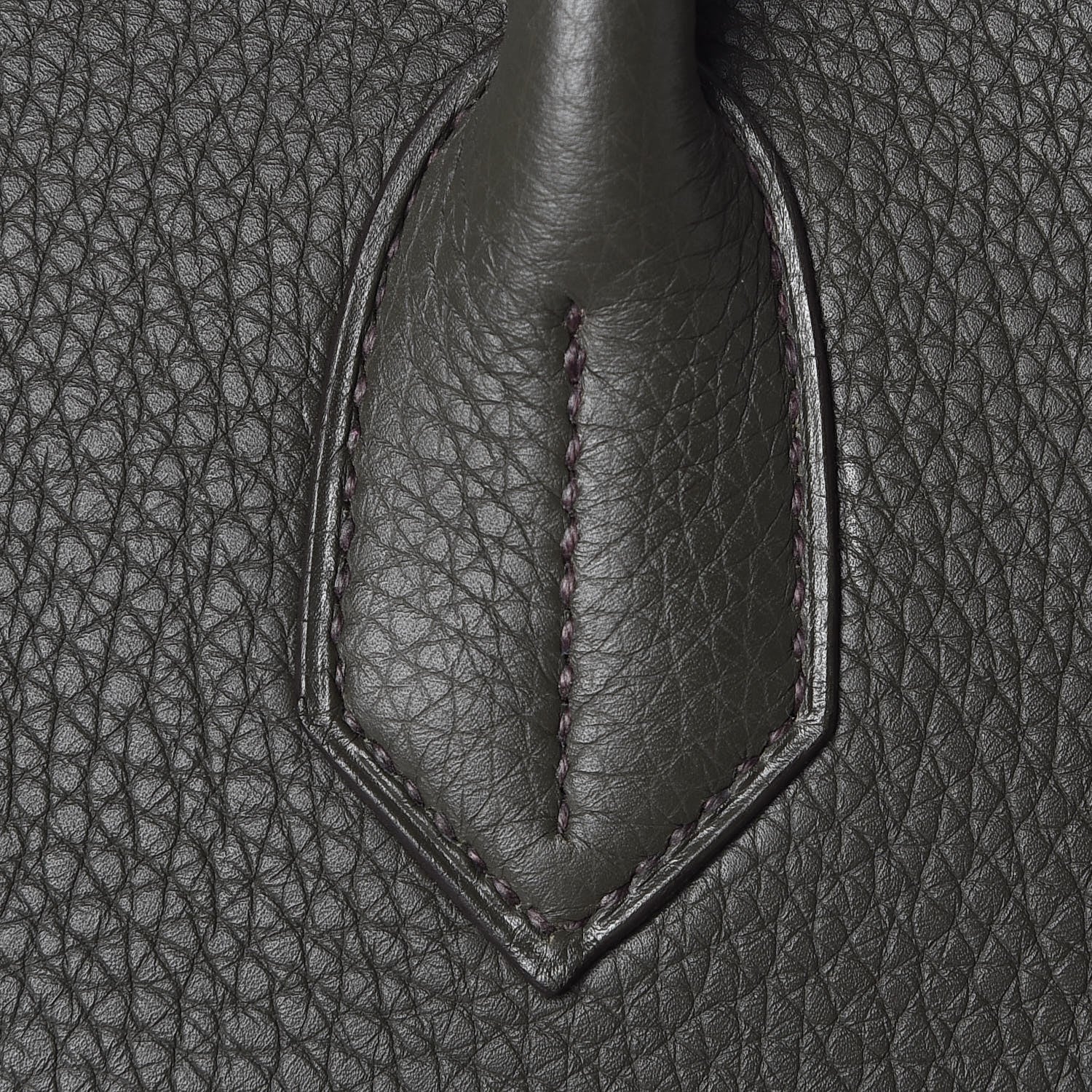 Hermes Taurillon Clemence HAC Birkin 40 Vert De Gris 12 of 30