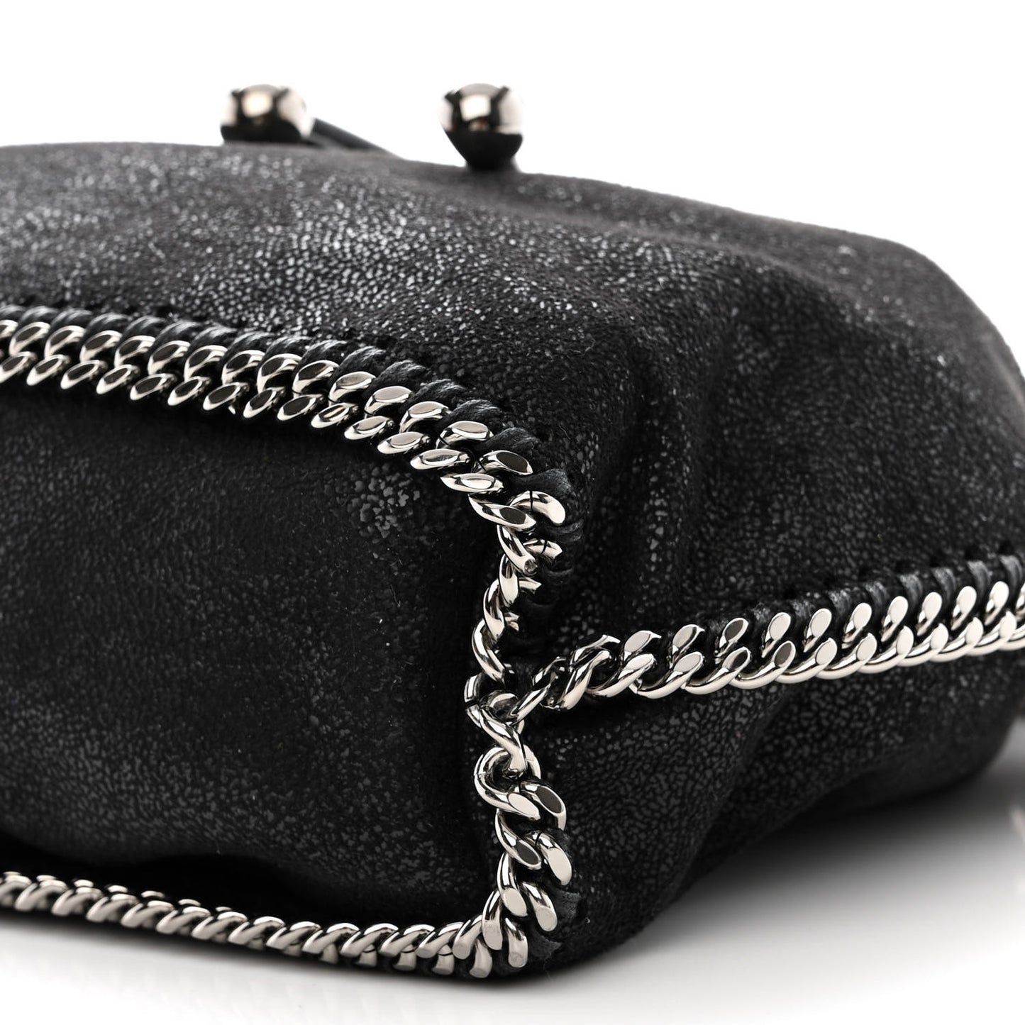 Shaggy Deer Small Falabella Bucket Bag Black