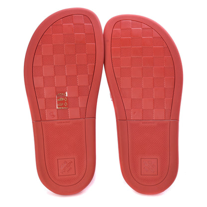 Louis Vuitton Rubber Damier Mens Waterfront Mules 6 Red 5 of 7