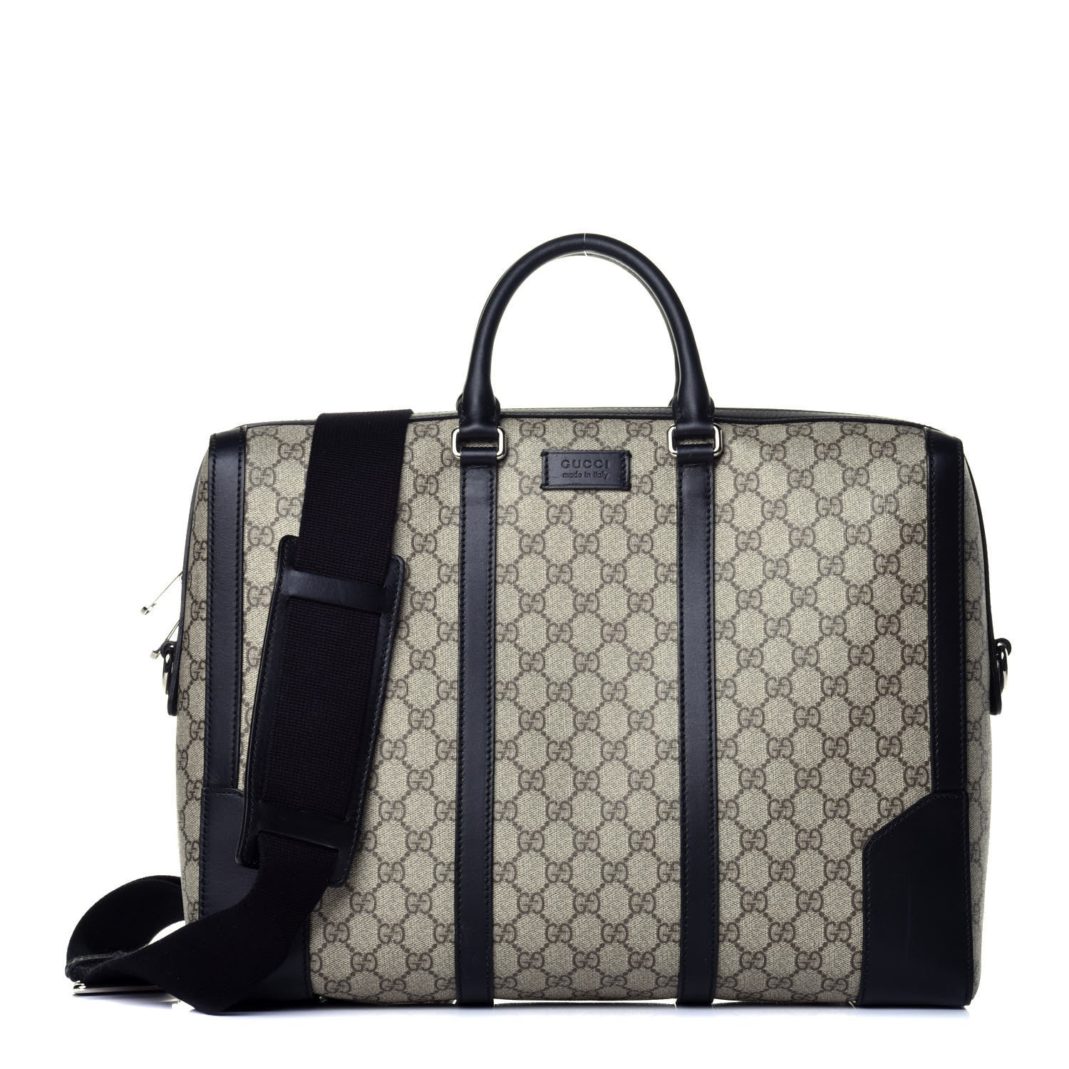 Gucci GG Supreme Monogram Eden Briefcase Black 1 of 11