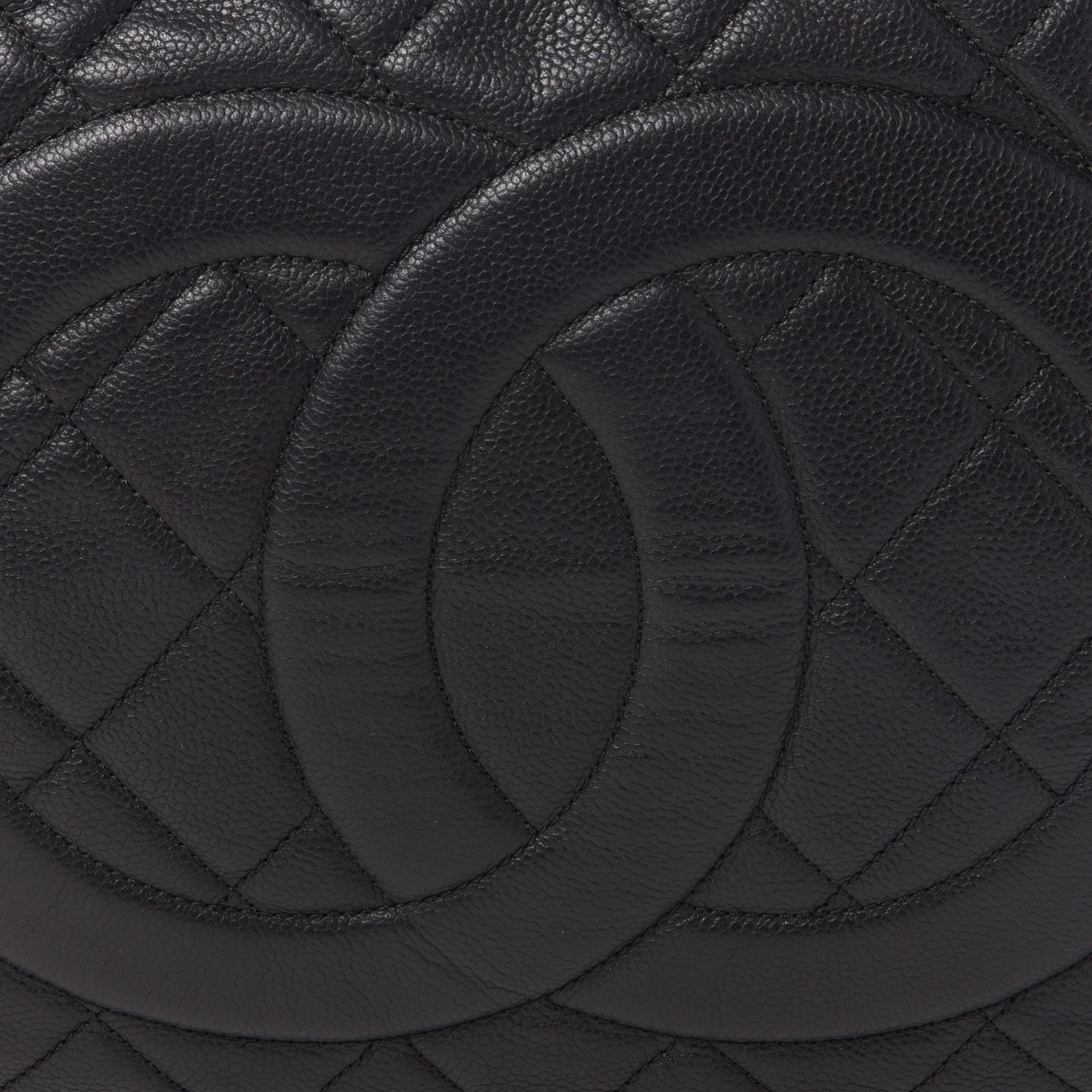 Chanel Caviar Expandable Zip Shoulder Bag Black 8 of 10