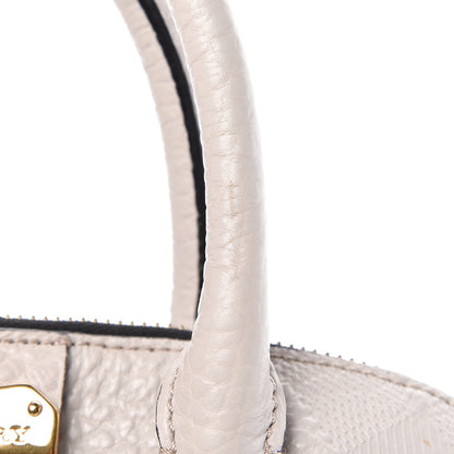Burberry Heritage Grain Check Embossed Small Orchard Bowling Bag Stone White 11 of 14