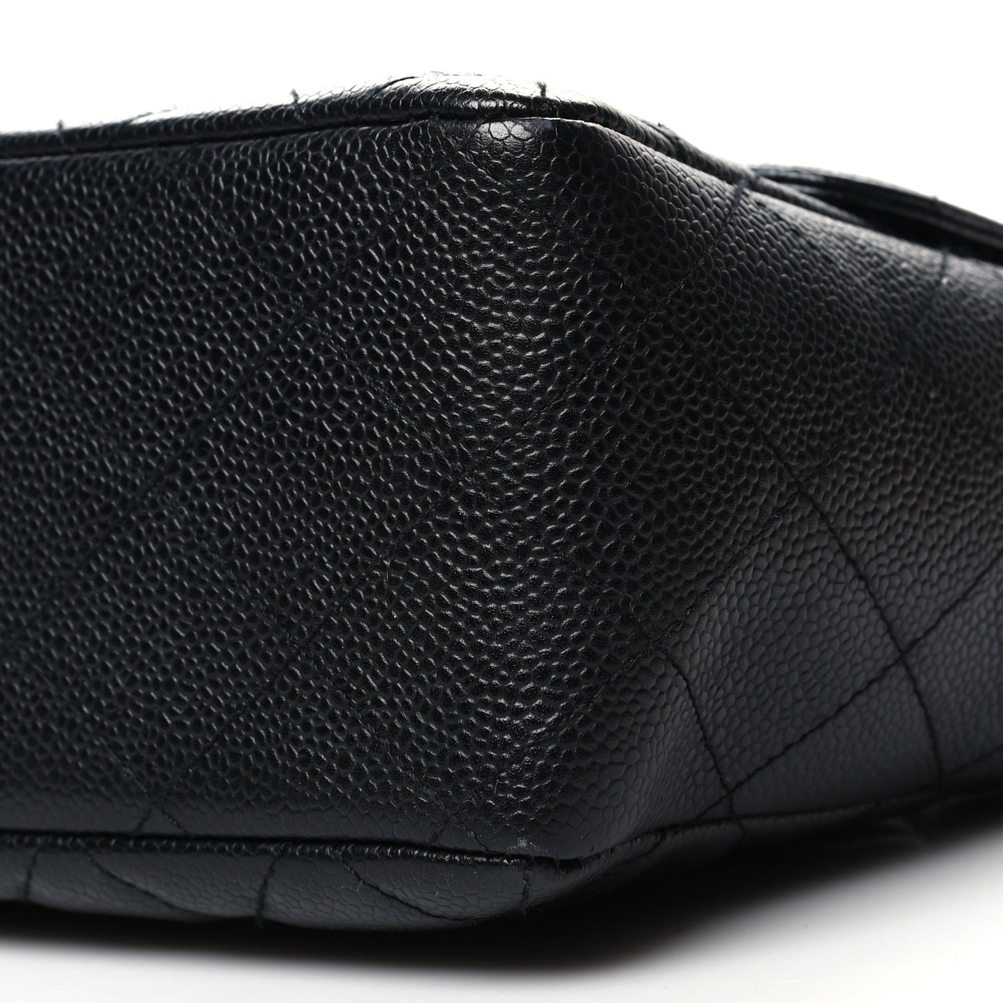 Caviar Quilted Jumbo Single Flap Black