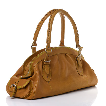 Christian Dior Calfskin My Dior Satchel Yellow 2 of 4