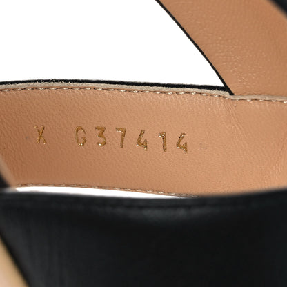 Chanel Lambskin Chain CC Thong Sandals 38 Black 8 of 8