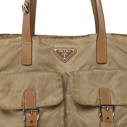Prada Nylon Vela Shopping Tote Sesamo 8 of 19