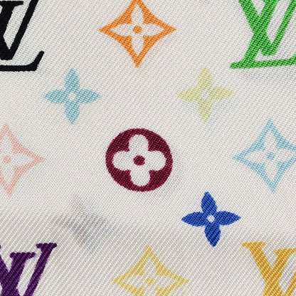 Louis Vuitton Silk Monogram Multicolor Bandeau White 5 of 5