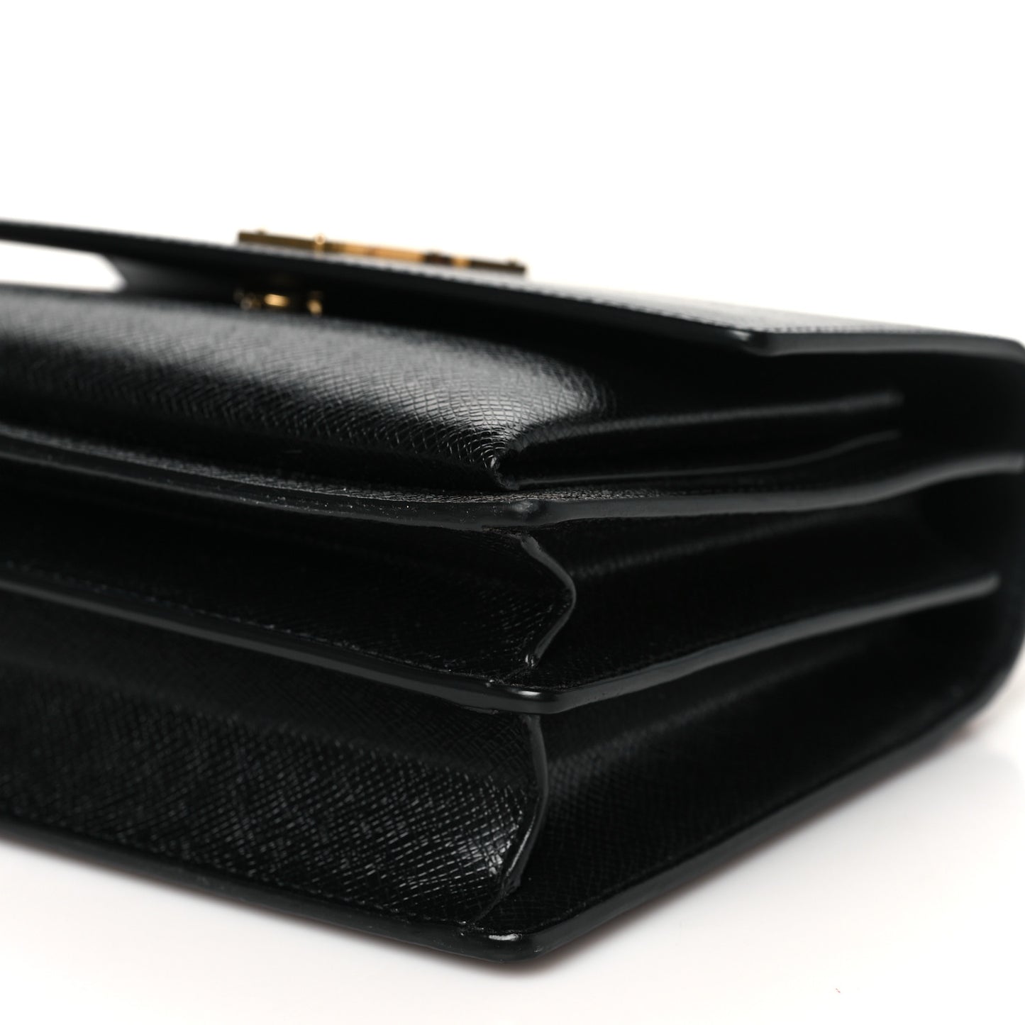 Coated Bark Calfskin Medium Monogram Sunset Black