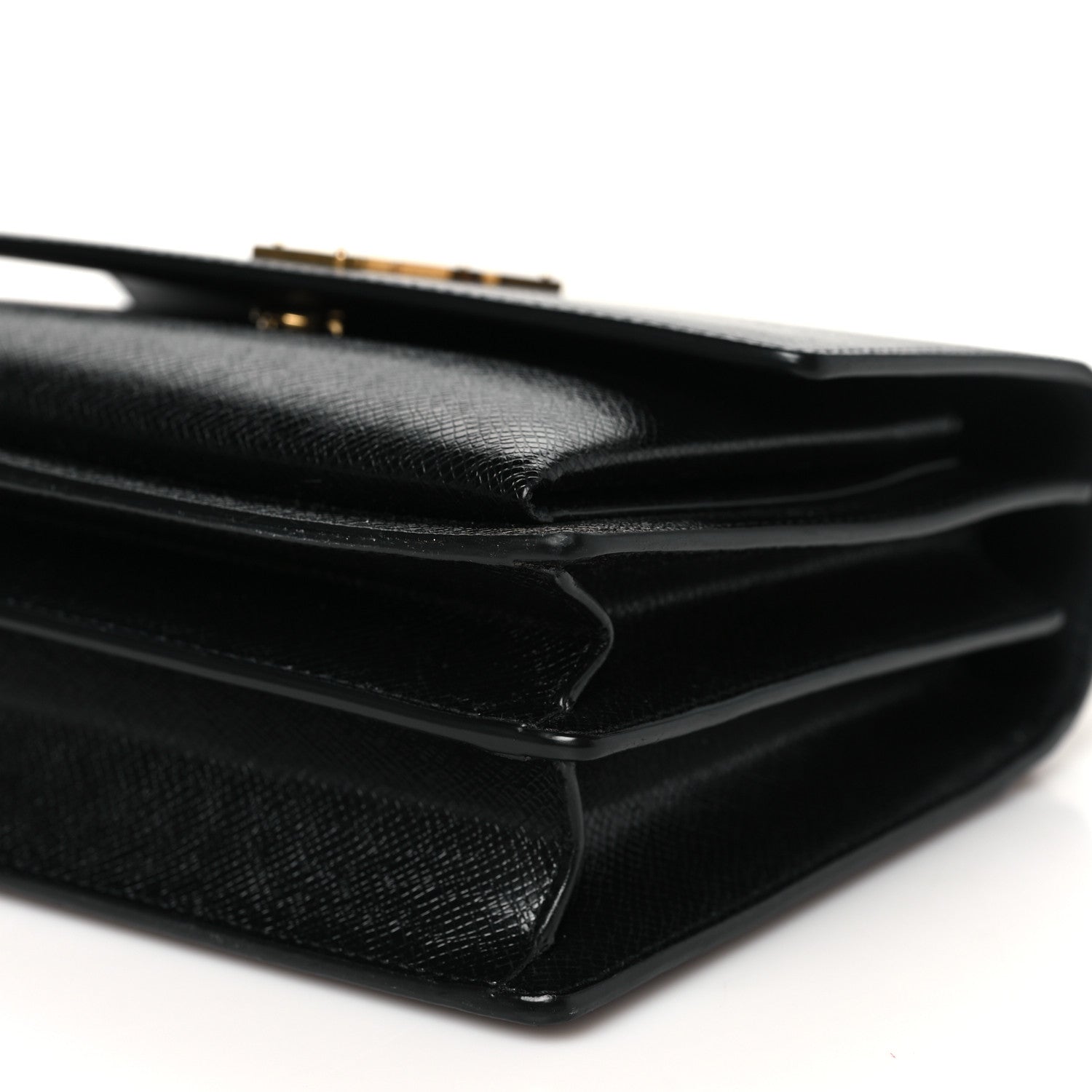 Saint Laurent Coated Bark Calfskin Medium Monogram Sunset Black 10 of 10