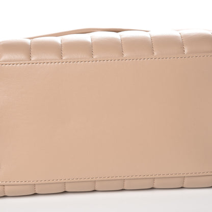 Saint Laurent Calfskin Y Quilted Monogram Medium Loulou Satchel Dark Beige 8 of 11
