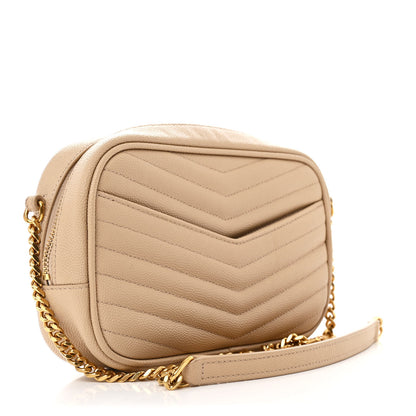 Saint Laurent Grain De Poudre Matelasse Monogram Mini Lou Camera Bag New Powder 3 of 10