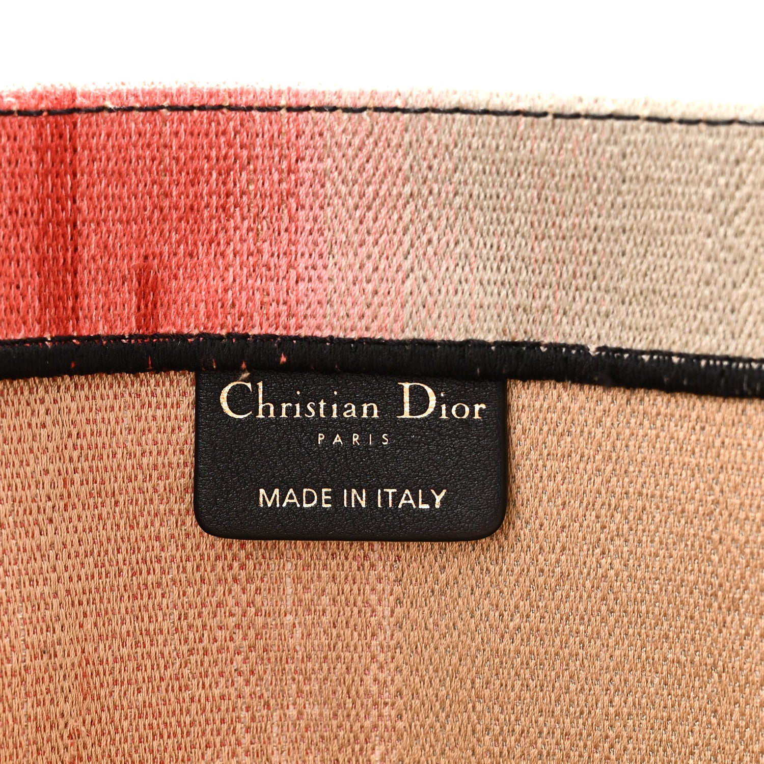 Christian Dior Canvas Embroidered Medium Dioraura Book Tote Multicolor 6 of 10