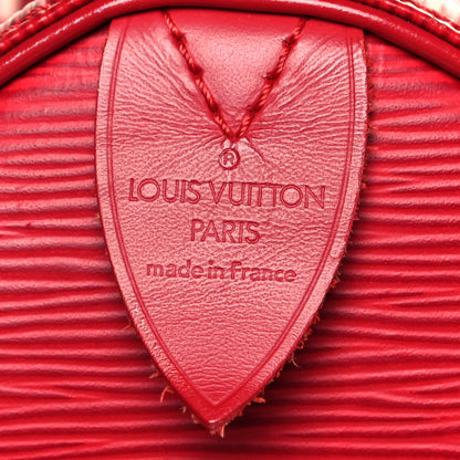 Louis Vuitton Epi Speedy 30 Castillan Red 6 of 23