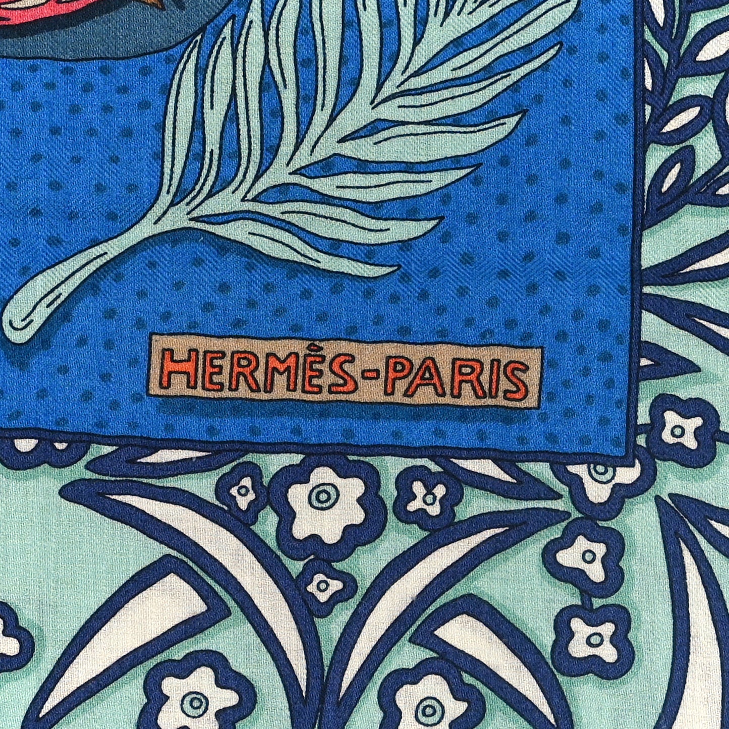 Cashmere Silk Zenobie Reine De Palmyre Shawl 140 Turquoise Turquoise Rose Gris Bleuete
