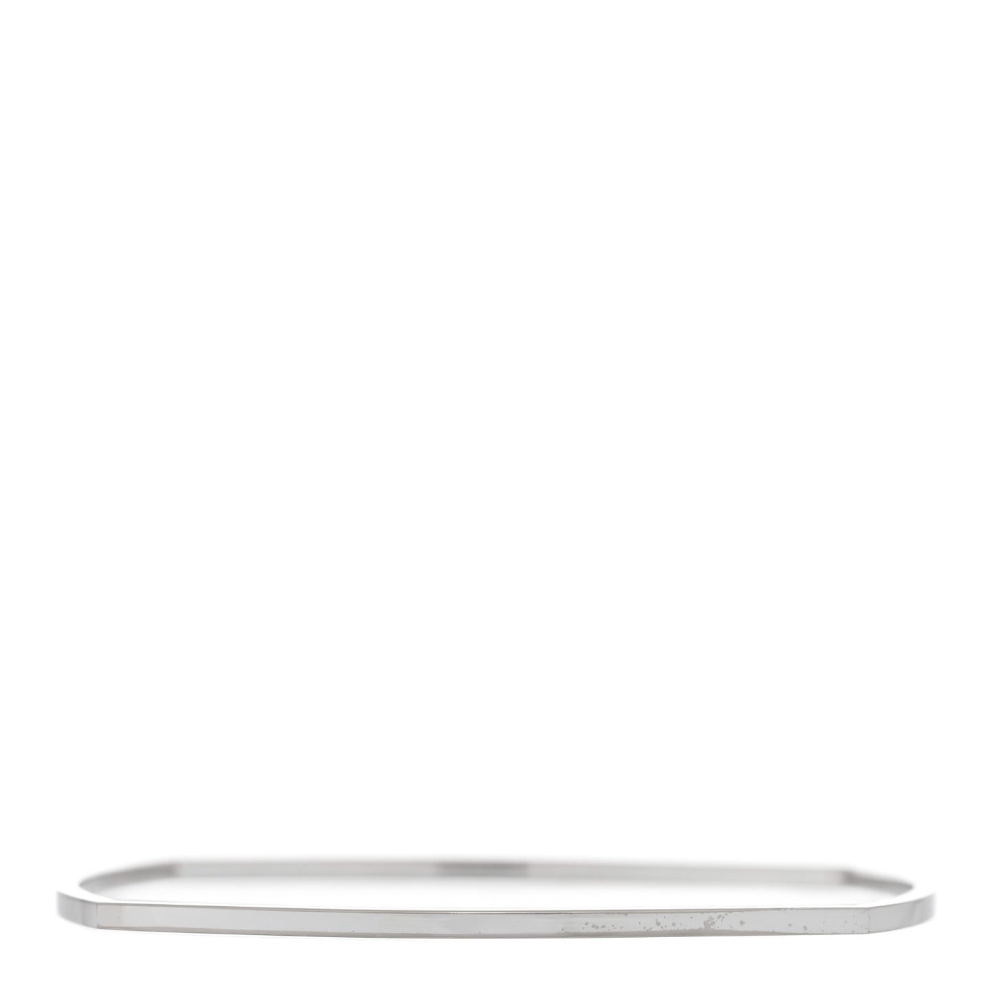 18K White Gold Diamond Frank Gehry Torque Bangle Bracelet