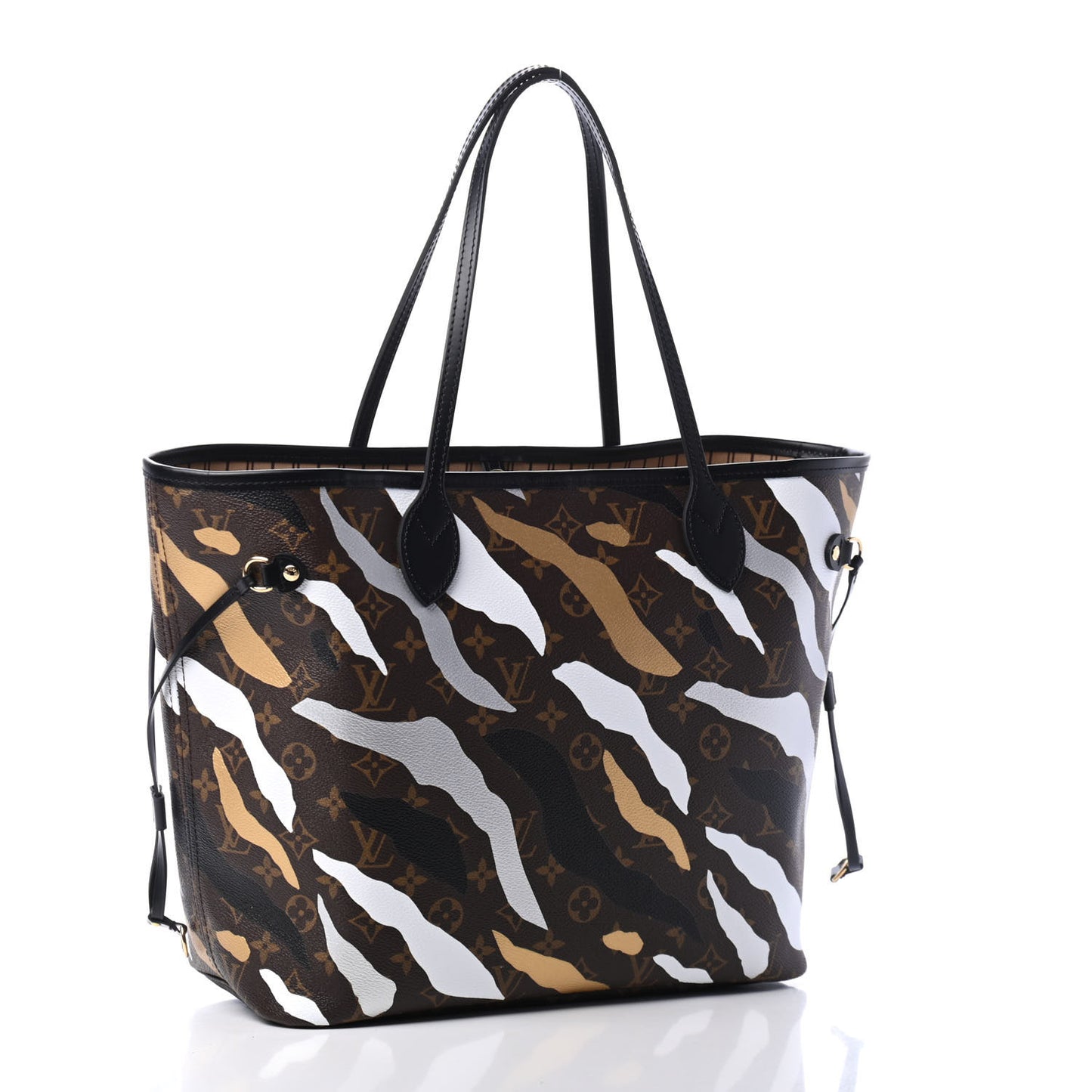 X LOL Monogram Neverfull MM Gold Silver