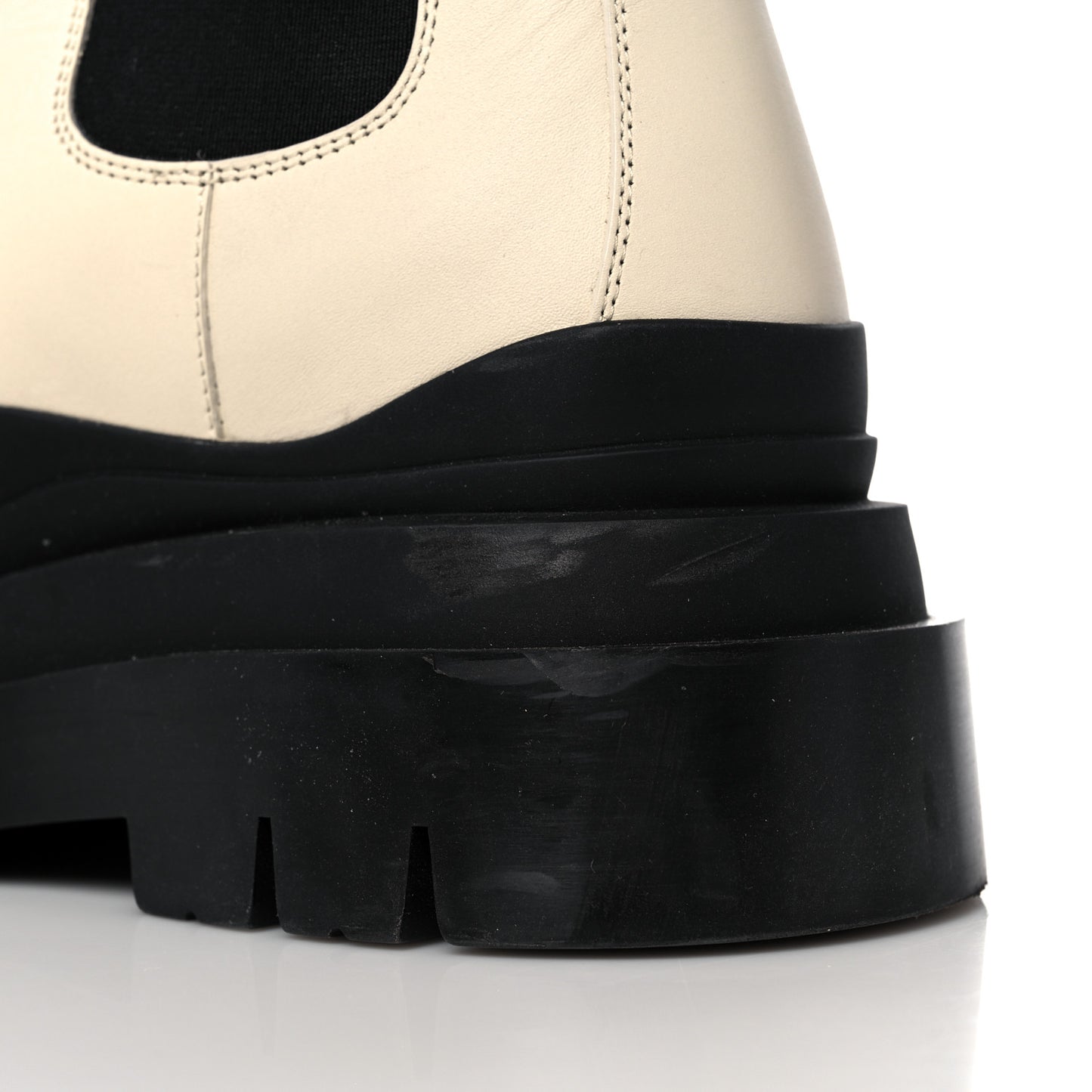 Calfskin The Tire Chelsea Boots 38.5 Sea Salt Black