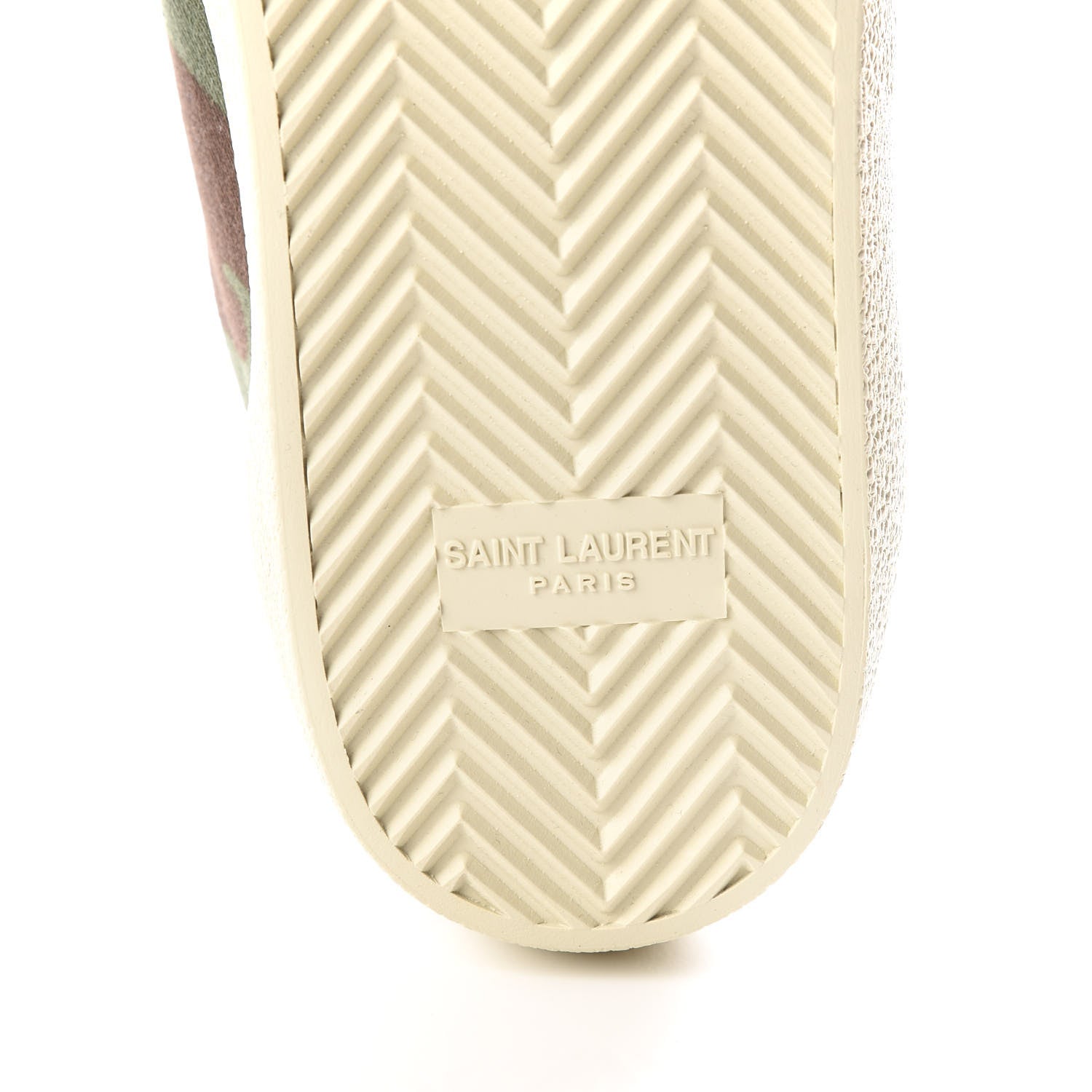Saint Laurent Canvas Camouflage Signa SL/06 Low Top Sneakers 43 Kaki 6 of 10