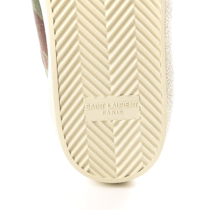 Saint Laurent Canvas Camouflage Signa SL/06 Low Top Sneakers 43 Kaki 6 of 10