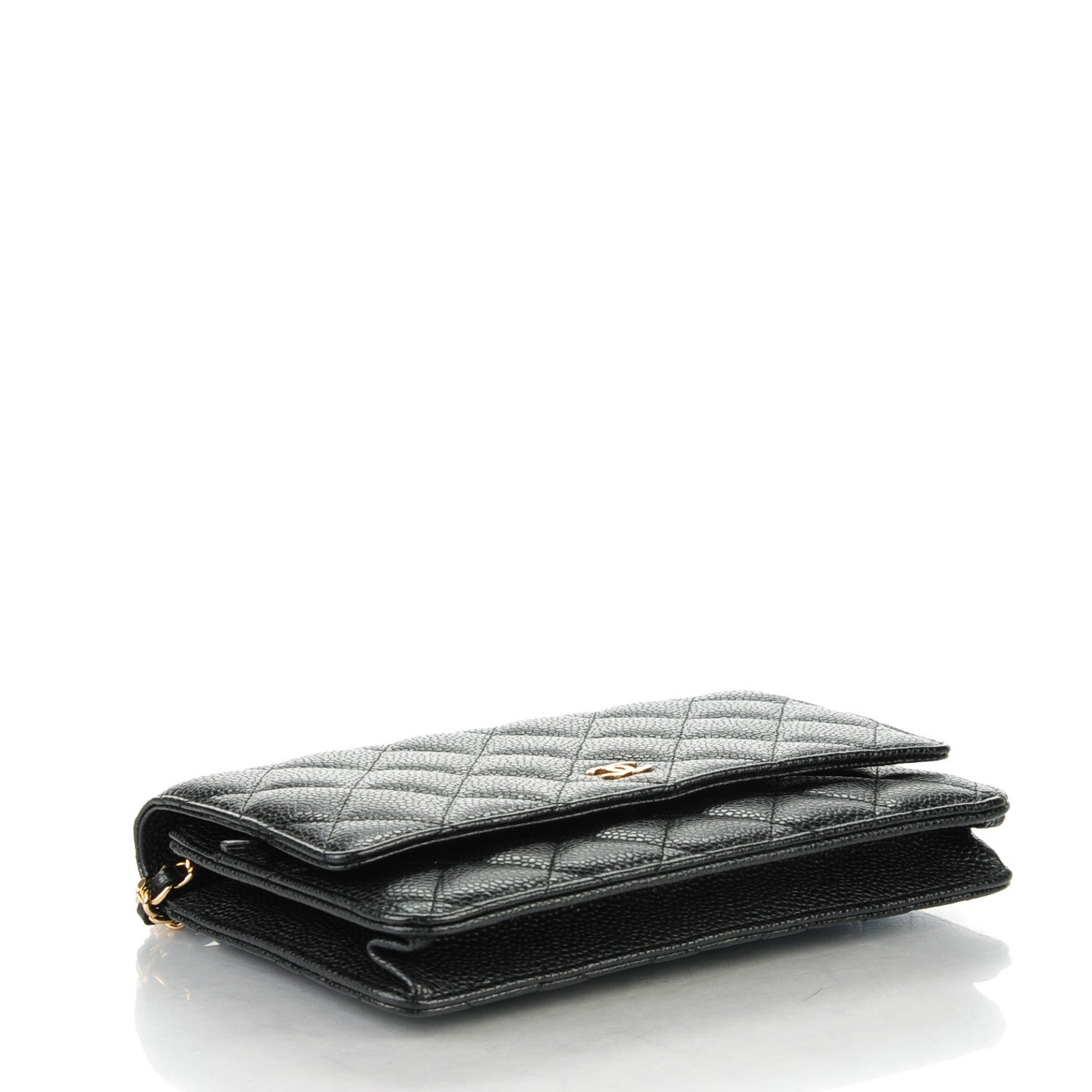 Chanel Caviar Quilted Wallet On Chain WOC Black 4 of 9