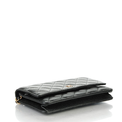 Chanel Caviar Quilted Wallet On Chain WOC Black 4 of 9