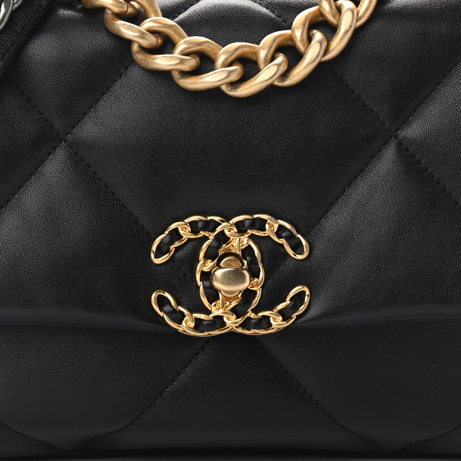 Chanel Lambskin Quilted Medium Chanel 19 Flap Black 8 of 10