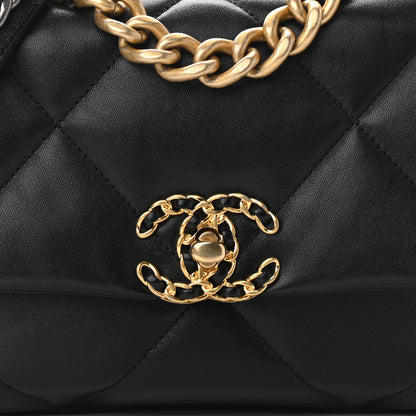Chanel Lambskin Quilted Medium Chanel 19 Flap Black 8 of 10